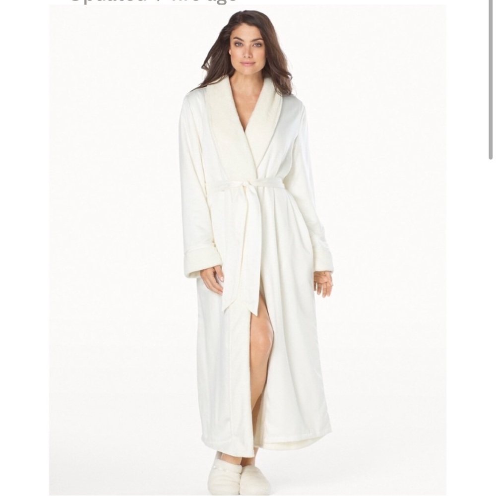 Soma Reversible Elegant Cream Women's Robe size s/m